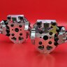 Front Complete Steering Knuckles and Hubs Assemblies with Brakes set