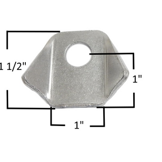 TRICK CHASSIS TAB,.085" STEEL, 3/8" HOLE, 1" FROM CENTER