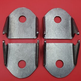 Universal Mounting Brackets, 1/8″ Steel, 1/2″ Hole 4 Pack